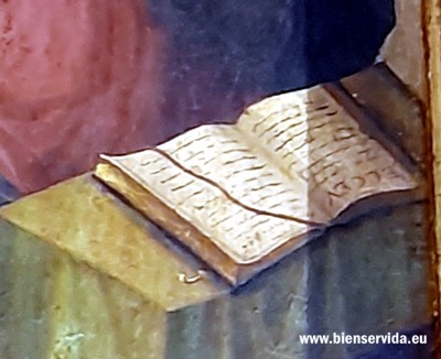 La Anunciaci�n. Detalle