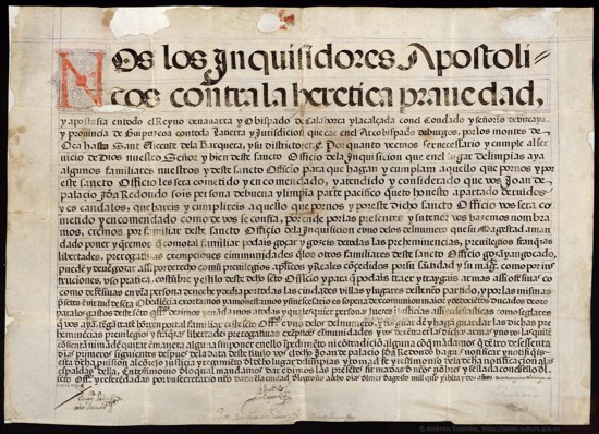 Nombramiento de familiar por el Tribunal de la Inquisici�n de Logro�o (1582)