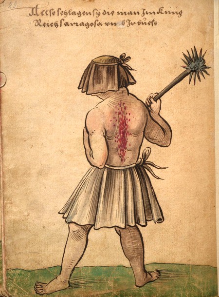 Penitente de Zaragoza (1530-1540). Trachtenbuch des Christoph Weiditz. Wikimedia Commons.